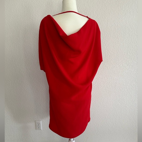 GUESS Red Drape Back Dolman Sleeve Dress – Size Small - Picture 8 of 8